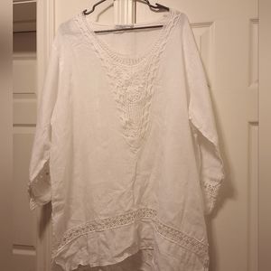 Martina Innocenti swimwear cover up, size 3X, white